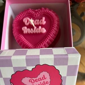 NWT Dead Inside Tik Tok sensation vintage heart candle 💕